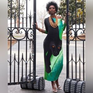 Sassy jones Rio Cocoon Panther dress